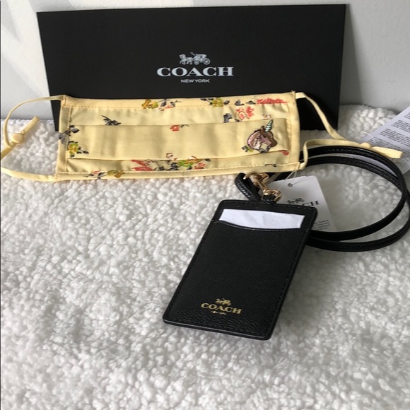 🆕 Coach ID lanyard holder and mask set Unicorn - Picture 2 of 3